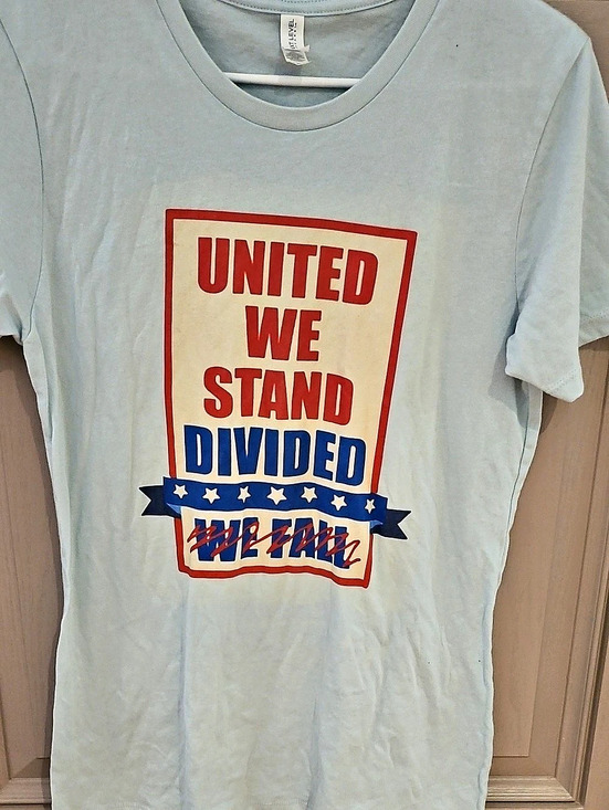 Next Level Apparel Tops - Next Level United We Stand Graphic Tee in Blue